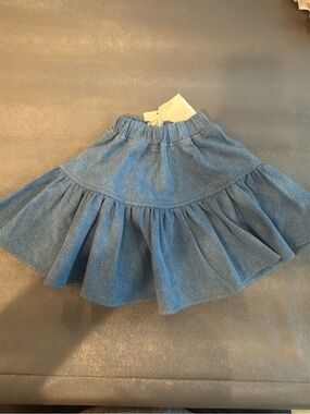 Retrokid Blue Tiered Denim-Style Skirt - Unbranded. Size 2-3